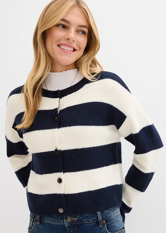 Finstrikket cardigan, bonprix