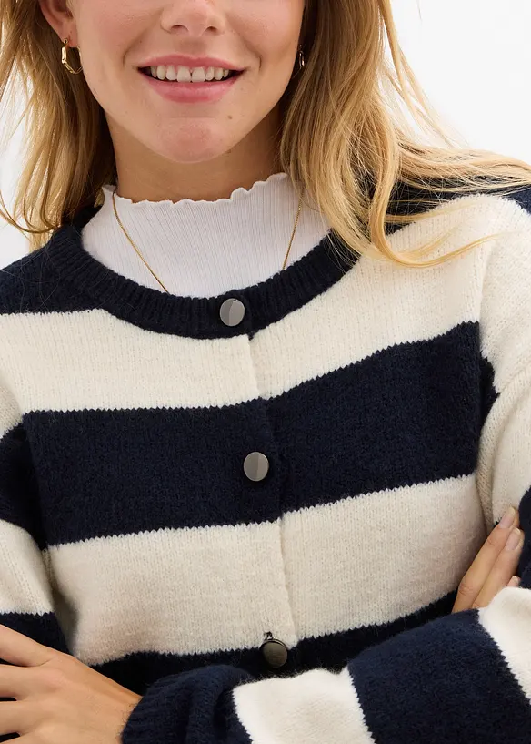 Finstrikket cardigan, bonprix