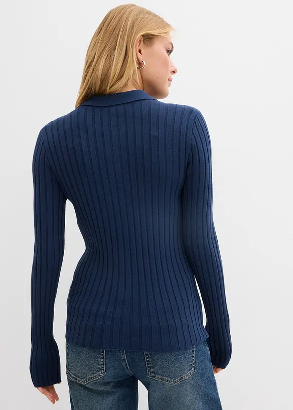 Ribbestrikket cardigan, bonprix