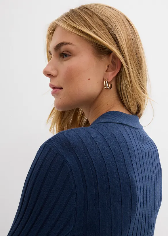 Ribbestrikket cardigan, bonprix