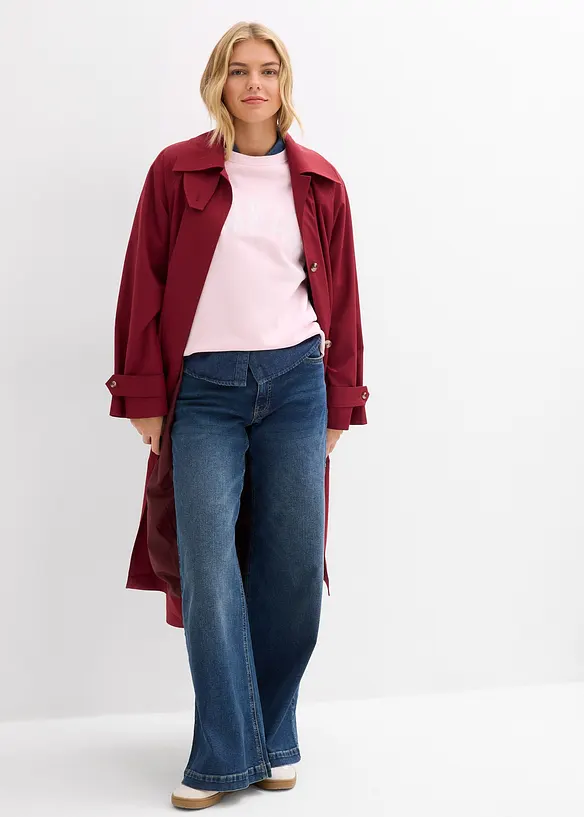 Oversized sweatshirt i 100% bomull, bonprix