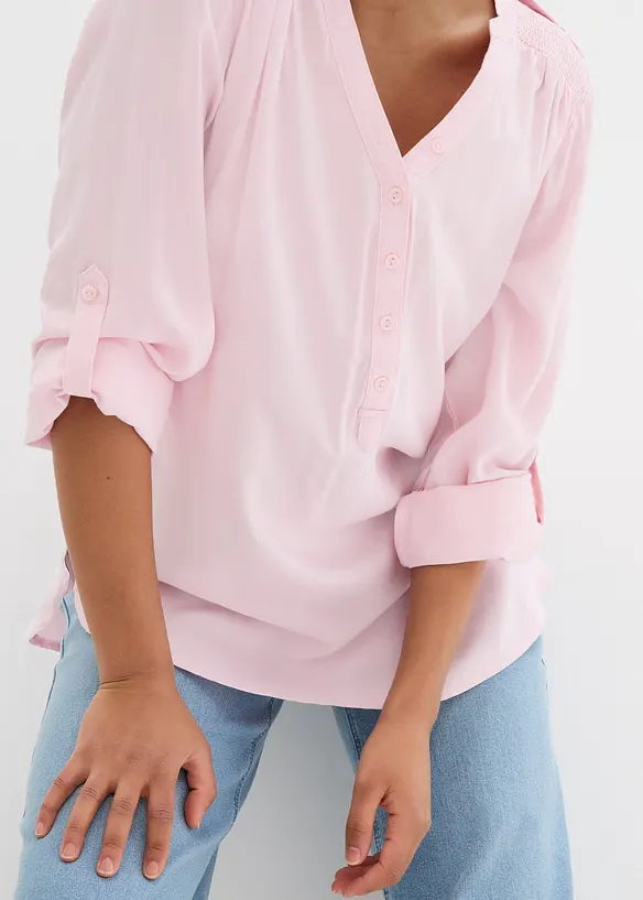 Blusetunika i myk viskose, bonprix