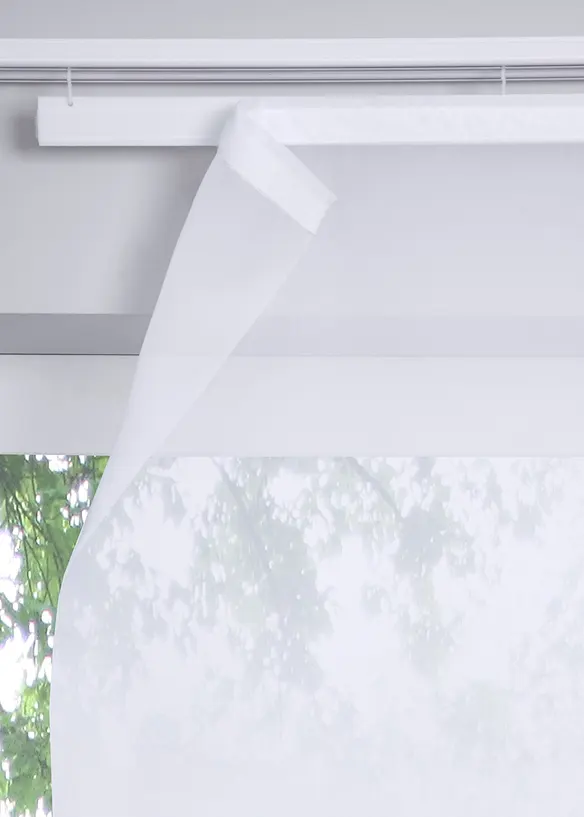 Ensfarget panelgardin i lett voile (1-pack), bonprix