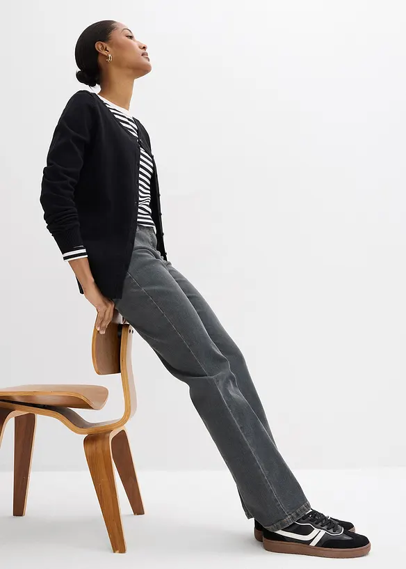 Straight-jeans Mid Waist, Stretch, bonprix