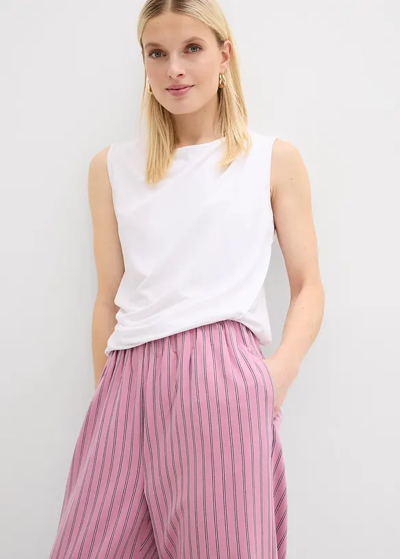 Slip on-bukse i fint fallende materiale, bonprix