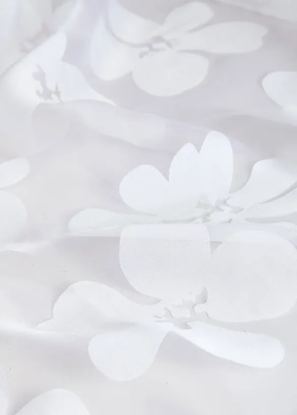 Gardin med etset m&oslash;nster (1-pack), bonprix