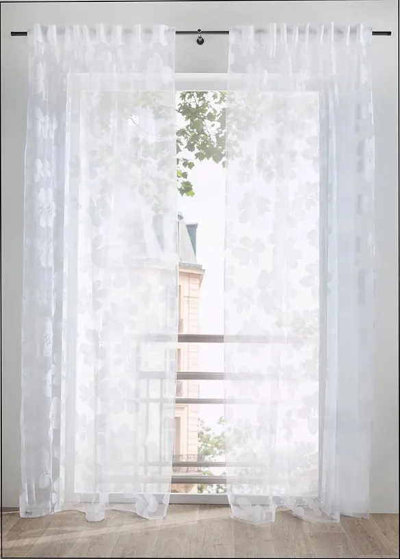 Gardin med etset m&oslash;nster (1-pack), bonprix