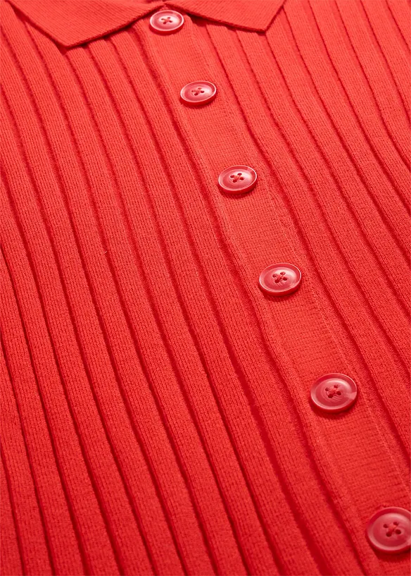 Ribbestrikket topp av lett viskosemiks, bonprix