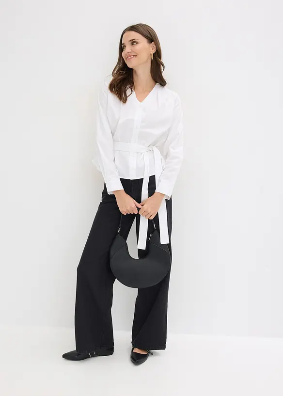 Bluse i 100% bomull, bonprix