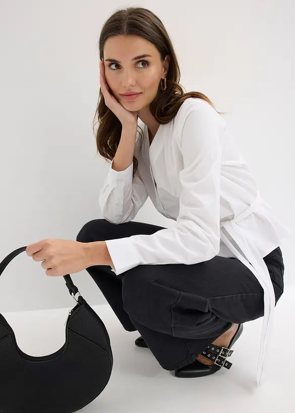 Bluse i 100% bomull, bonprix