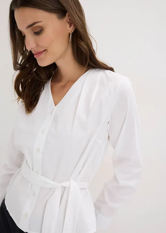 Bluse i 100% bomull, bonprix