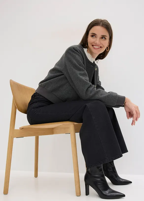 Twillbukse i 100% &oslash;kologisk bomull, bonprix