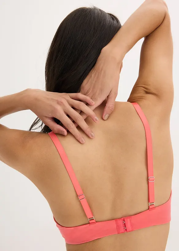 Vattert BH med blomsterblonder, bonprix