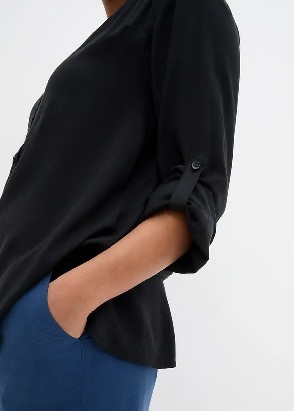 Blusetunika i myk viskose, bonprix