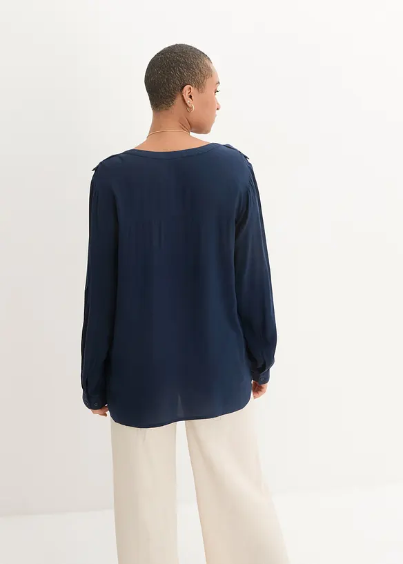 Blusetunika i myk viskose, bonprix