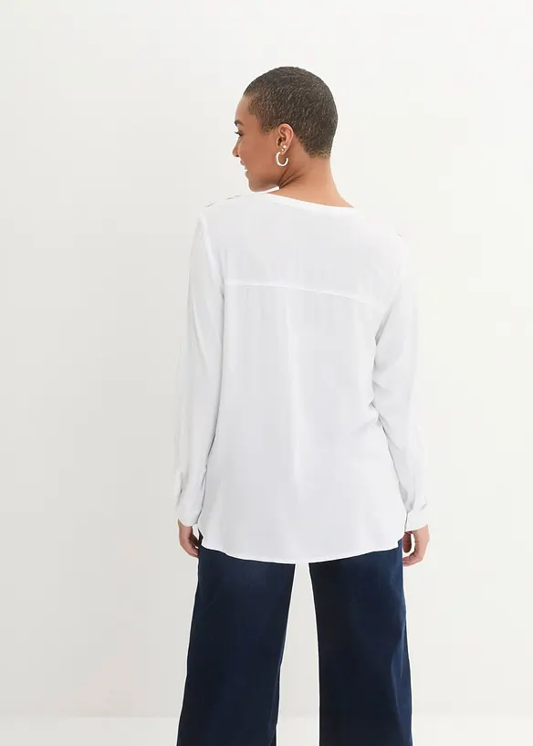 Blusetunika i myk viskose, bonprix