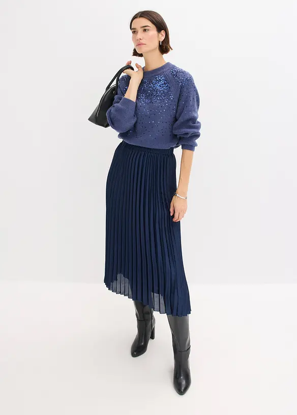 Genser med paljetter, bonprix