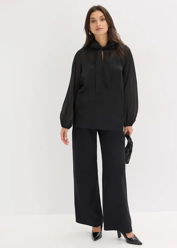 Bluse med sl&oslash;yfe, bonprix