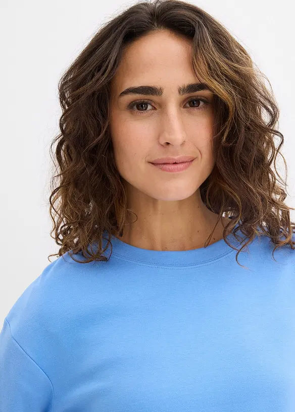 Langermet topp i formstabil, &oslash;kologisk bomull, bonprix