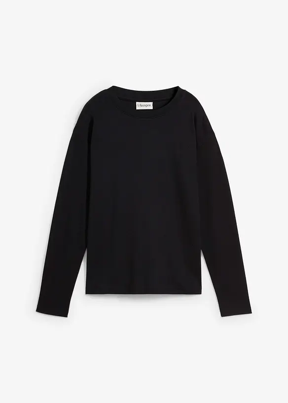 Langermet topp i formstabil, &oslash;kologisk bomull, bonprix