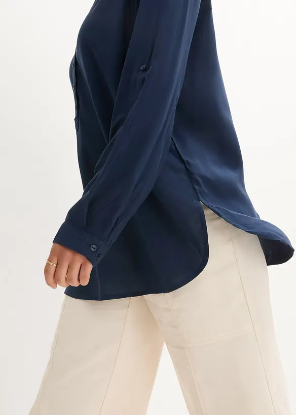 Blusetunika i myk viskose, bonprix