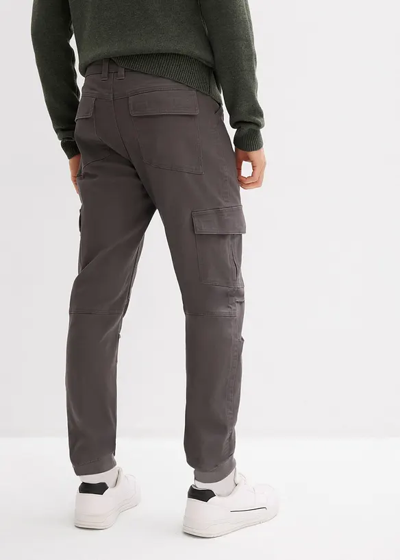 Relaxed Fit-cargobukse i 100% bomull, tapered, bonprix