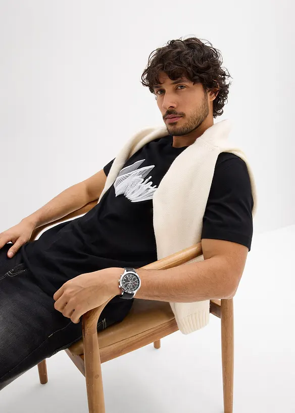 T-skjorte i 100% &oslash;kologisk bomull, bonprix