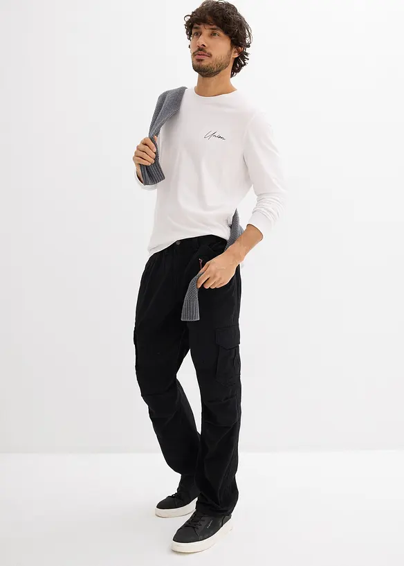 Langermet shirt med stretch, Slim Fit, bonprix