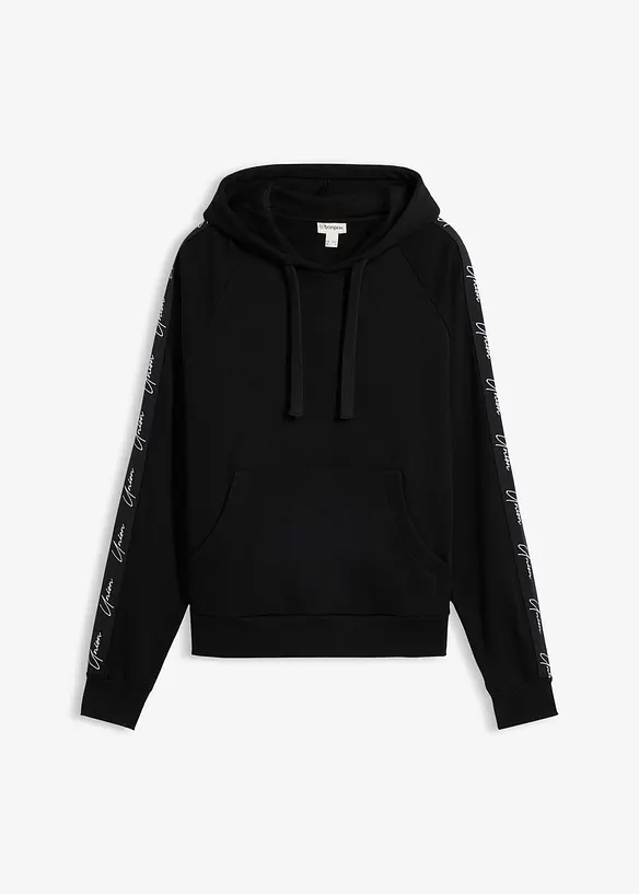 Hettegenser i 100% &oslash;kologisk bomull, Loose Fit, bonprix