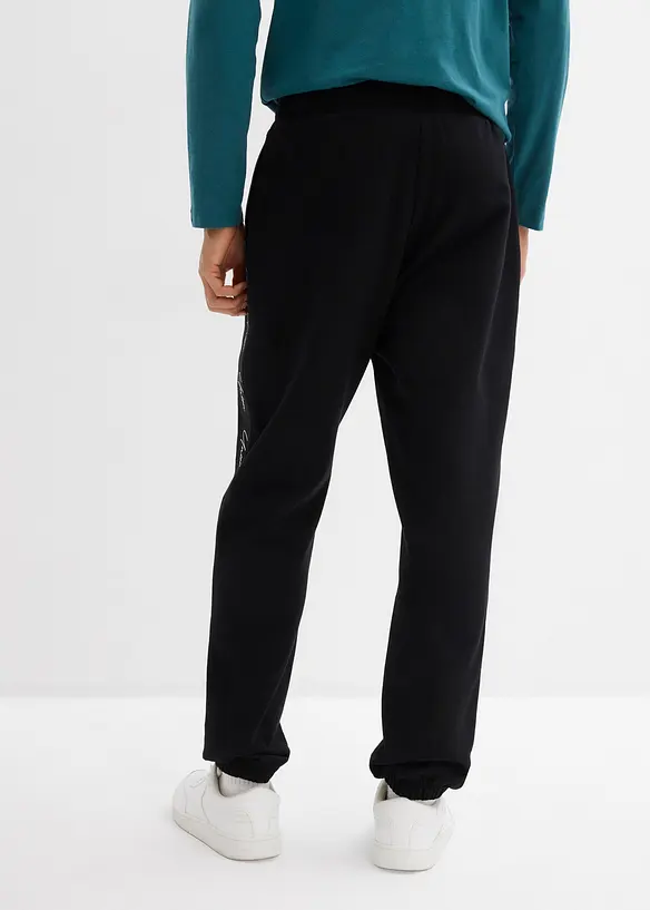 Joggebukse i 100% &oslash;kologisk bomull, Loose fit, bonprix