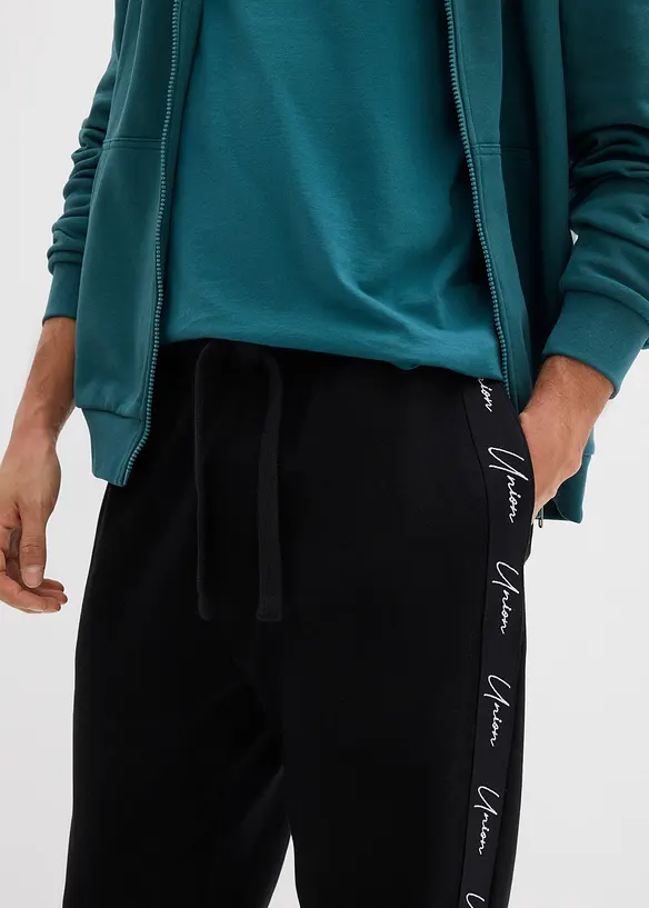 Joggebukse i 100% &oslash;kologisk bomull, Loose fit, bonprix