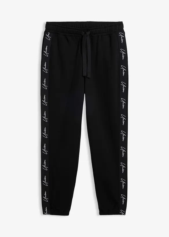 Joggebukse i 100% &oslash;kologisk bomull, Loose fit, bonprix