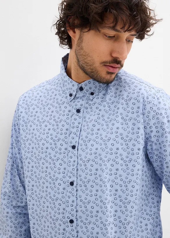 Businesskjorte i 100% bomull, Modern fit, bonprix