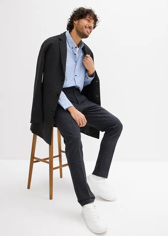 Businesskjorte i 100% bomull, Modern fit, bonprix