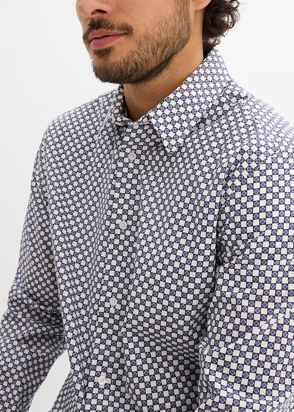 Businesskjorte i 100% bomull, Modern fit, bonprix