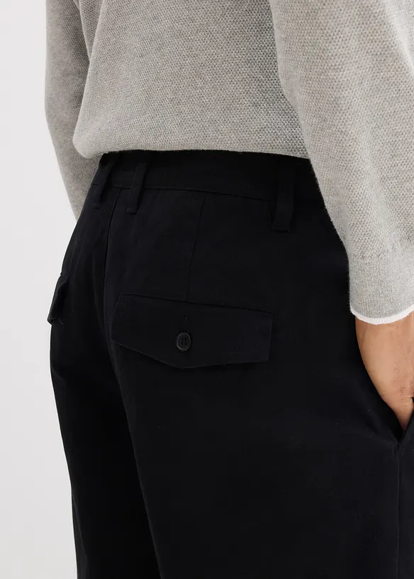 Chinos i 100% bomull, Relaxed Fit, bonprix