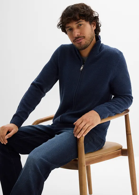 Finstrikket jakke, bonprix