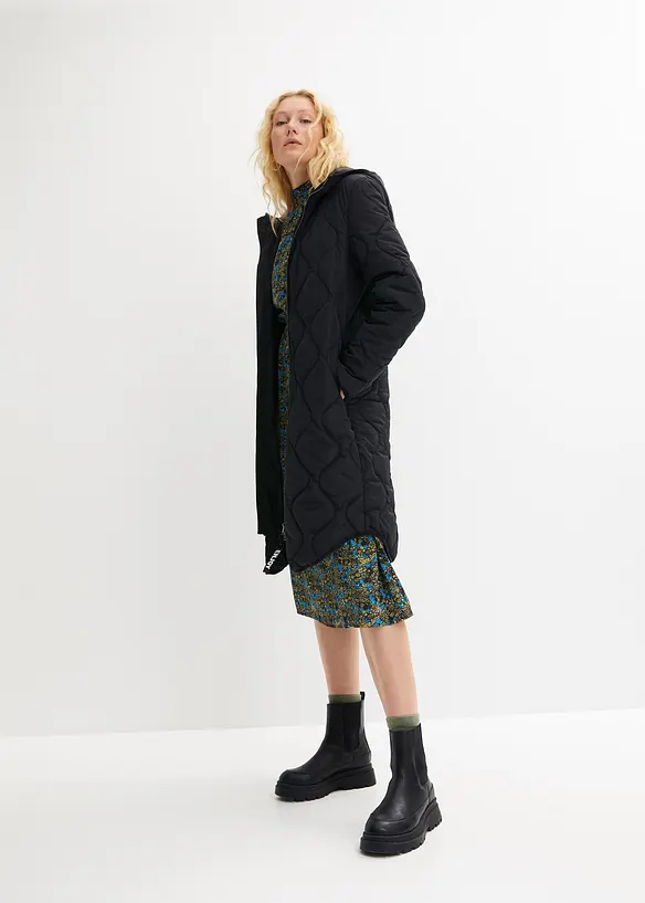 Vattert k&aring;pe av resirkulert polyester, bonprix