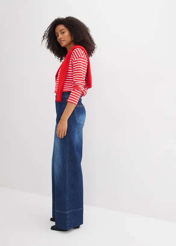 Wide Leg-jeans High Waist, bonprix