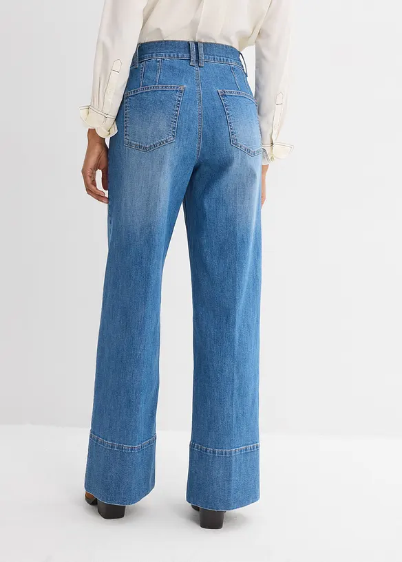 Wide Leg-jeans High Waist, bonprix