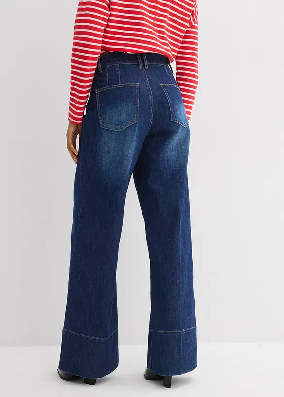 Wide Leg-jeans High Waist, bonprix