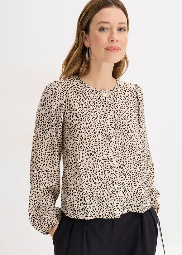 Bluse av viskosemiks, bonprix