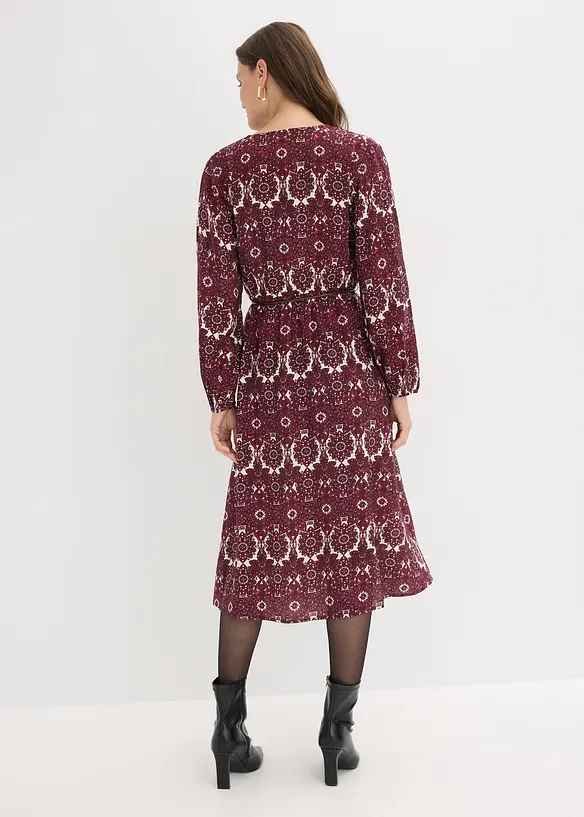 Midikjole i myk viskosemiks, bonprix