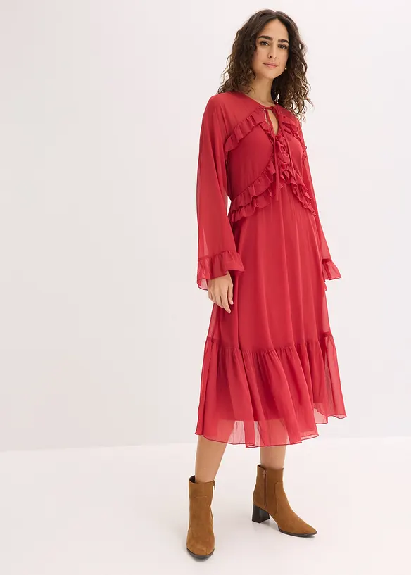 Chiffonkjole, bonprix