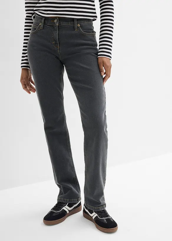 Straight-jeans Mid Waist, Stretch, bonprix