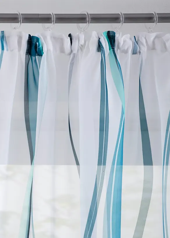 Gardin med b&oslash;lgem&oslash;nster (1-pack), bonprix