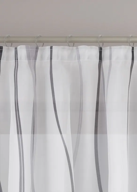 Gardin med b&oslash;lgem&oslash;nster (1-pack), bonprix