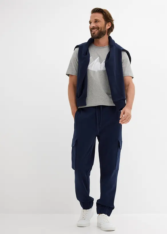 Joggebukse med cargolommer, Loose fit, bonprix