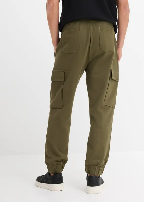 Joggebukse med cargolommer, Loose fit, bonprix