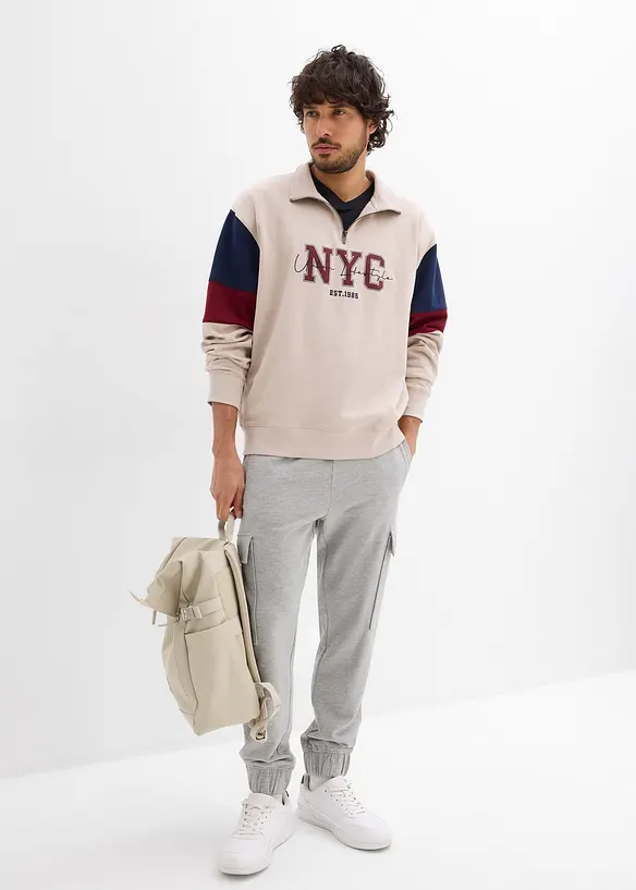 Joggebukse med cargolommer, Loose fit, bonprix